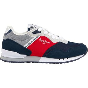 Pepe Jeans London Brighton Sneakers Blauw EU 36 Jongen