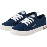 PEPE JEANS - Brady Basic - Sneakers - Marineblauw - Katoen