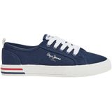 Pepe Jeans - PBS30549 - Sneakers - Marineblauw - Casual - Duurzaam