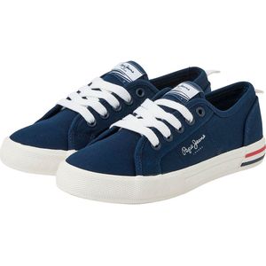 Pepe Jeans - PBS30549 - Sneakers - Marineblauw - Casual - Duurzaam