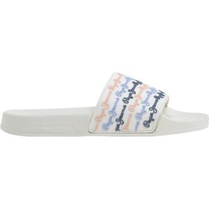 Slippers Slider Set PEPE JEANS. Polyurethaan materiaal. Maten 38. Wit kleur