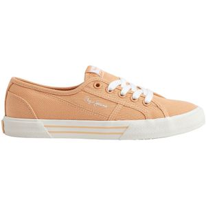 Pepe Jeans Brady Basic Lage Sneakers Oranje EU 41 Vrouw