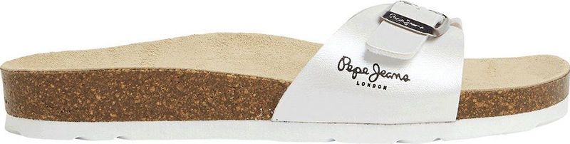 Pepe Jeans - PLS90615 - Anatomische Sandalen - Parelwit - Casual - Synthetisch