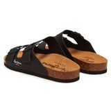 Pepe Jeans - Slippers - Zwart - Materiaal: Hoogwaardige Materialen