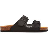 Pepe Jeans - Slippers - Zwart - Materiaal: Hoogwaardige Materialen