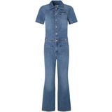 Pepe Jeans - PL230458 - Overall - Blauw - Katoen - Denim - Korte Mouwen - Duurzaam