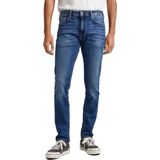 Pepe Jeans - FINSBURY - Skinny Broek - Blauw - Katoenmix