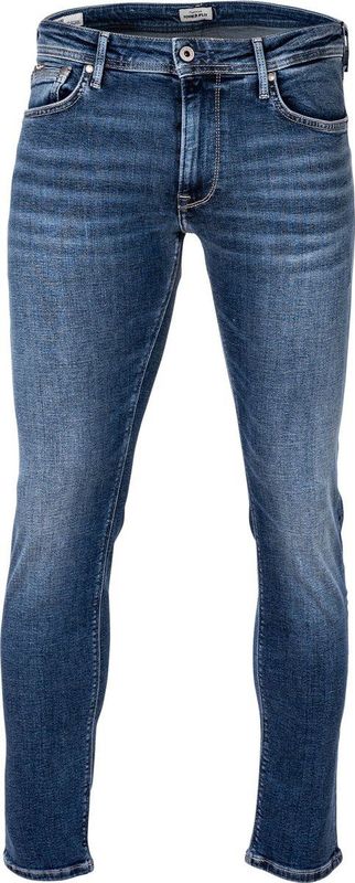 Pepe Jeans - FINSBURY - Skinny Broek - Blauw - Katoenmix