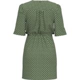 Korte Jurk - Groen - Viscose - Geometrische Print