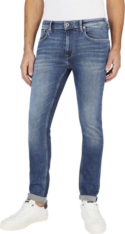 Pepe Jeans Heren Jeans Broeken FINSBURY skinny Fit Blauw Volwassenen