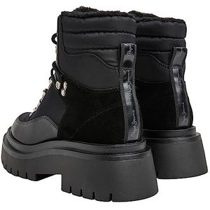 Pepe Jeans Dames Queen Ice Fashion Boot, Zwart, 6 UK