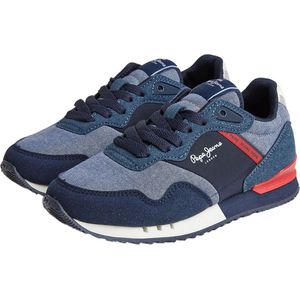 Pepe Jeans London One Sneakers Blauw EU 34 Jongen