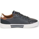 PEPE JEANS - 1973 - Sportschoenen - Marineblauw - Suède Details - Vetersluiting - Rubberen Cupsole