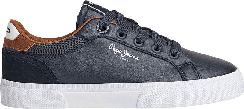 PEPE JEANS - 1973 - Sportschoenen - Marineblauw - Suède Details - Vetersluiting - Rubberen Cupsole