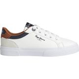 PEPE JEANS - Sportschoenen - Marineblauw - Leer - Casual - Vetersluiting