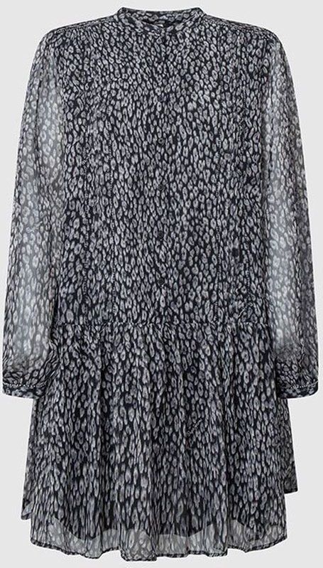 Pepe Jeans - PL953438 - Jurk - Zwart - Polyester - Casual