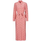 Pepe Jeans - Shirtjurk - Roze - Viscose - Knoopsluiting - Verstelbare Riem