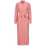 Pepe Jeans - Shirtjurk - Roze - Viscose - Knoopsluiting - Verstelbare Riem