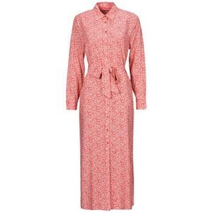 Pepe Jeans - Shirtjurk - Roze - Viscose - Knoopsluiting - Verstelbare Riem