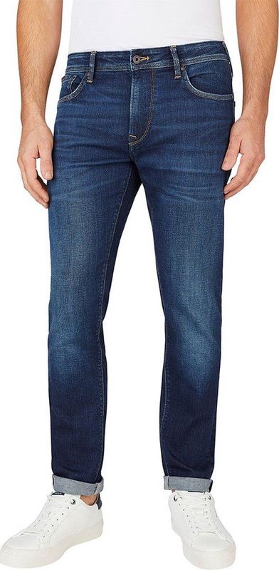 Pepe Jeans Heren Tapered Jeans, Blauw (Denim-CT3), 32W/34L, Blauw (Denim-ct3), 32W / 34L