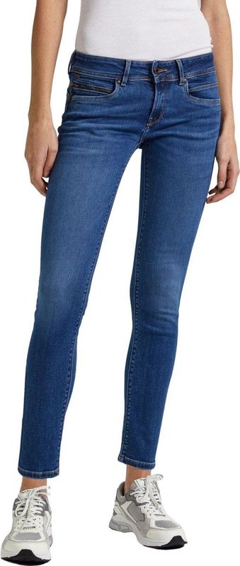 Pepe Jeans - SLIM JEANS LW - Broeken - Blauw - Dames