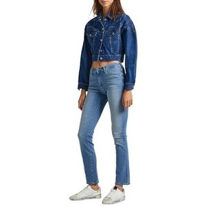 Pepe Jeans Dames Slim Jeans Hw, Blauw (Denim-mi6), 28W / 30L
