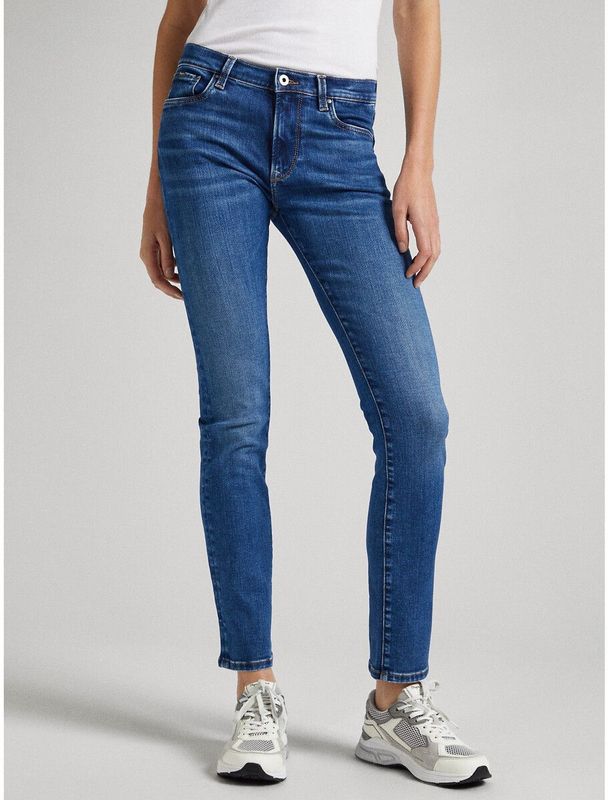 Pepe Jeans Slim Fit Spijkerbroek Blauw 25 / 30 Vrouw