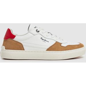 Lage sneakers Camden Street PEPE JEANS. Leer materiaal. Maten 42. Kastanje kleur