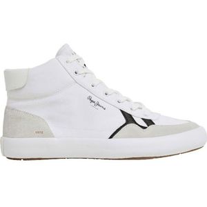 Pepe Jeans Heren Travis City Sneaker, wit (wit), 10 UK, Wit, 10 UK