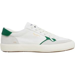Pepe Jeans - PMS31038 Travis Brit - Leren Sneakers - Wit - Casual