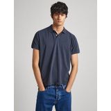 PEPE JEANS - New Oliver Gd - Poloshirt - Blauw - Katoen