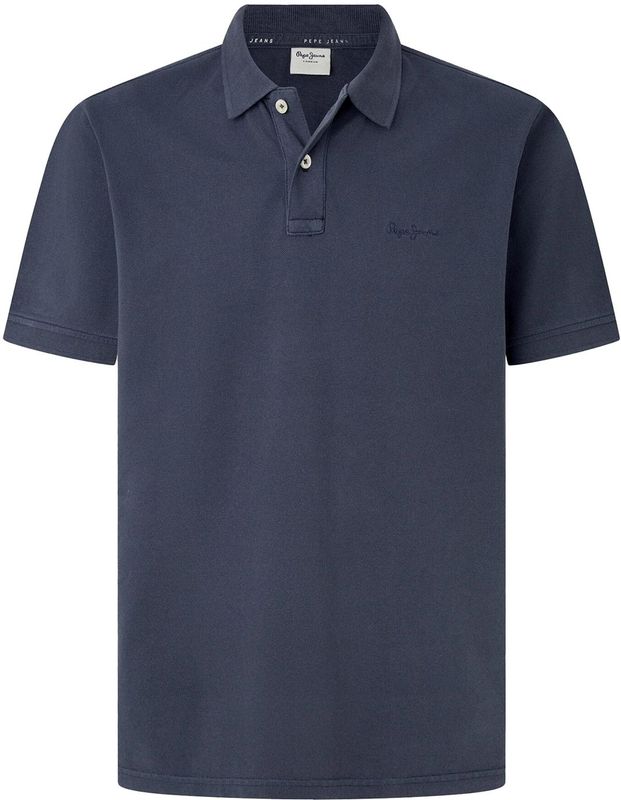 PEPE JEANS - New Oliver Gd - Poloshirt - Blauw - Katoen