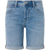 Pepe Jeans Dames Short Broeken SLIM SHORT MW slim Fit Blauw W 25 Volwassenen