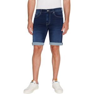 Pepe Jeans Heren Short Broeken SLIM GYMDIGO SHORT slim Fit Blauw W 30 Volwassenen