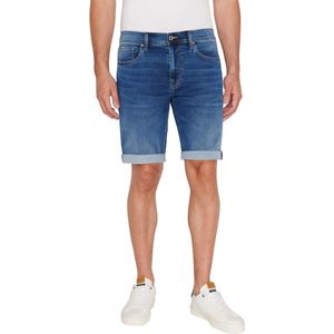 Pepe Jeans Heren Short Broeken SLIM GYMDIGO SHORT slim Fit Blauw W 38 Volwassenen