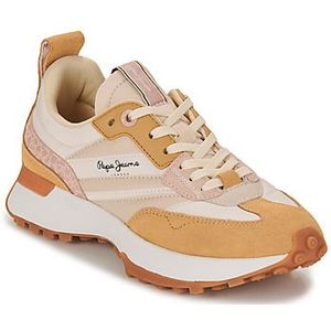 Lage sneakers Lucky Print PEPE JEANS. Synthetisch materiaal. Maten 38. Beige kleur