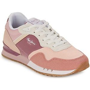 Lage sneakers London Urban PEPE JEANS. Polyester materiaal. Maten 41. Roze kleur