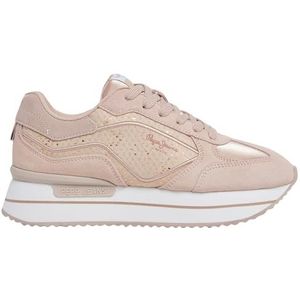 Pepe Jeans Rusper Gala Sneaker voor dames, Roze Vuil Roze, 42 EU