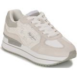 Pepe Jeans Dames Rusper Gala Sneaker, wit (wit), 7 UK, Wit, 7 UK