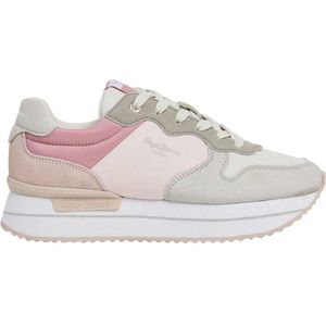 Pepe Jeans, Schoenen, Dames, Roze, 40 EU, Rusper Jelly Sneakers - Stijl en Comfort