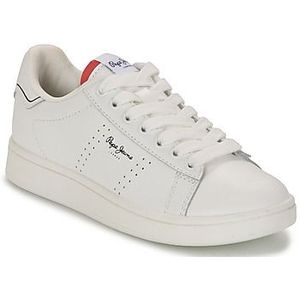 Pepe Jeansvoor vrouwen/meisjes. PBS00001 Player Basic Leren Sneakers wit (36), Leer, Plat, Veters, Casual, kinderkleding