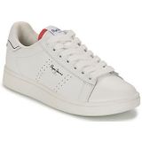 Pepe Jeans - PBS00001 Player Basic Sneakers - Wit - Leer - Casual