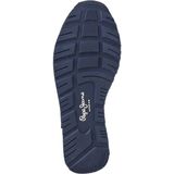 Pepe Jeans - PMS40007 Brit Road - Leren Sneakers - Marineblauw - Leer - Casual