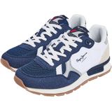 Lage sneakers Brit Young PEPE JEANS. Polyester materiaal. Maten 32. Blauw kleur