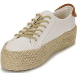 Pepe Jeans - PLS10412 - Sneakers - Wit - Stof - Vetersluiting - Casual