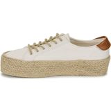 Pepe Jeans - PLS10412 - Sneakers - Wit - Stof - Vetersluiting - Casual