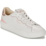 PEPE JEANS - Dobbie Seal - Lage Sneakers - Wit/Roze - Leer