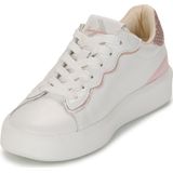 PEPE JEANS - Dobbie Seal - Lage Sneakers - Wit/Roze - Leer