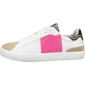 Pepe Jeans, Schoenen, Dames, Wit, 39 EU, Lane Elle W Sneakers