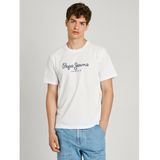 PEPEJEANS - Casual T-shirt - Geel - Biologisch Katoen